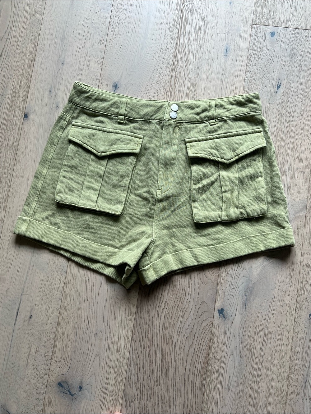Blank NYC Olive Utility Pocket Shorts